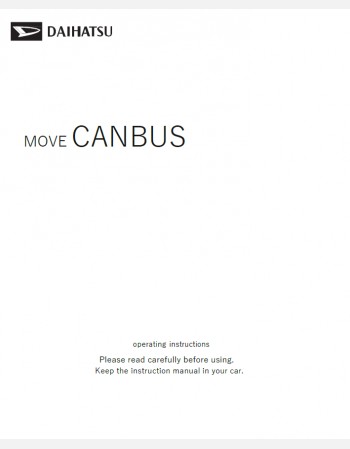 daihatsu move canbus 2025 owners manual in english